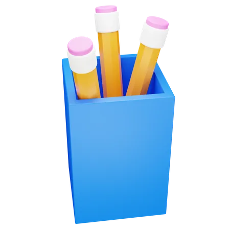 Pencils Case  3D Icon