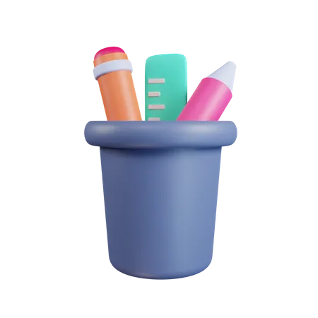 Pencils Holder  3D Icon