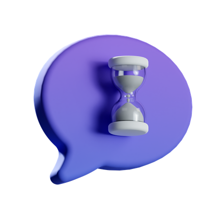 Bate-papo pendente  3D Icon