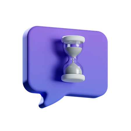 Bate-papo pendente  3D Icon