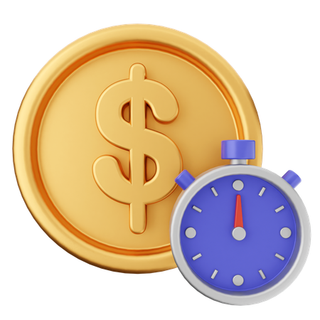 Dinheiro pendente dólar  3D Icon