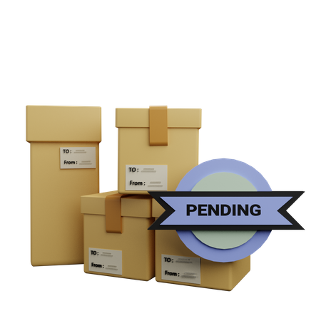 Pending Delivery  3D Icon