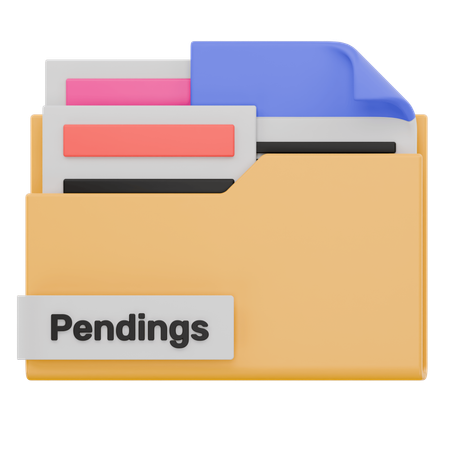 Pendings Folder  3D Icon