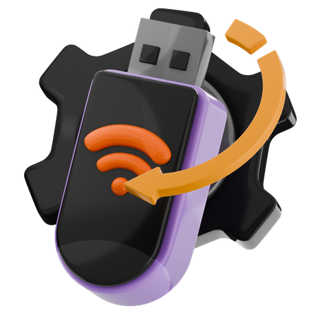 Pendrive  3D Icon