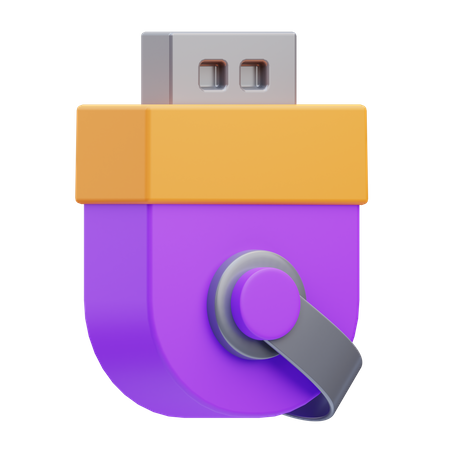 Pendrive  3D Icon