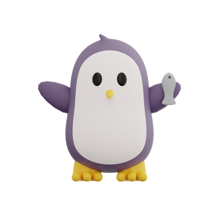 Penguin  3D Illustration