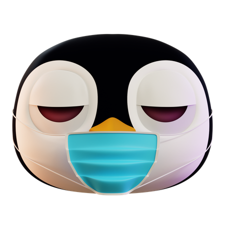 Penguin Has Flu  3D Icon