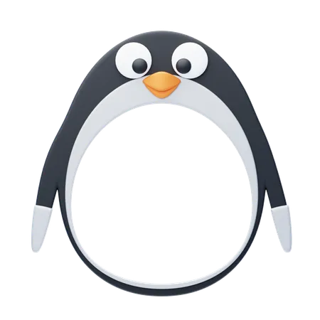Penguin Shape Animal Frame  3D Icon