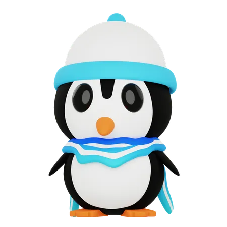 Pinguine tragen Schals  3D Icon