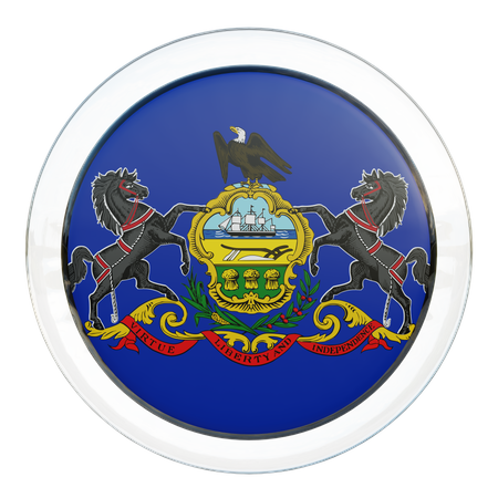 Pennsylvania Flag  3D Icon