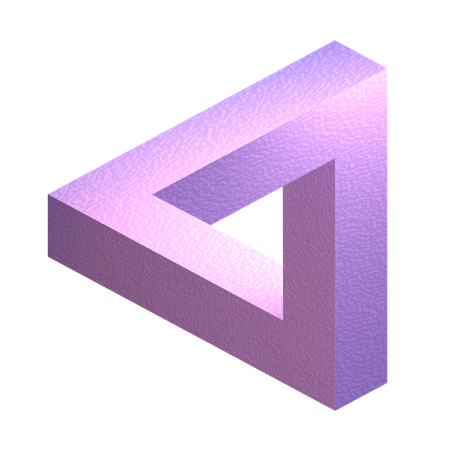 Penrose Triangle  3D Icon
