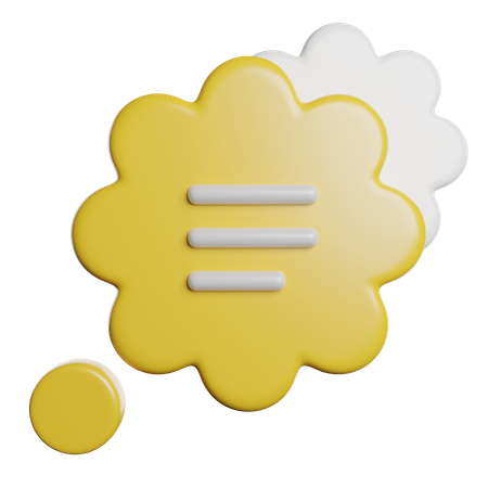 Pensamento  3D Icon