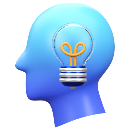 Pensamento criativo  3D Icon