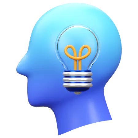 Pensamento criativo  3D Icon