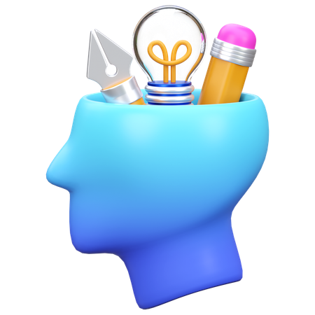Pensamento Criativo 2  3D Icon