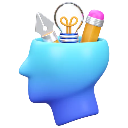 Pensamento Criativo 2  3D Icon