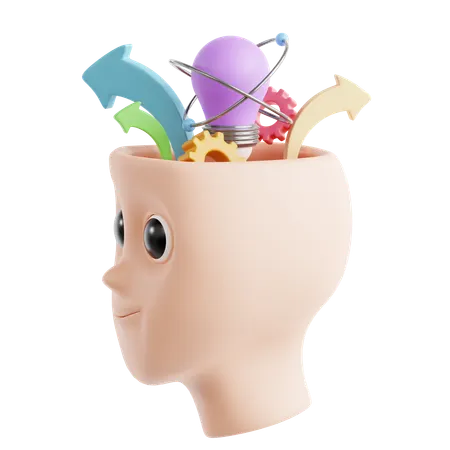 Pensamento crítico  3D Icon