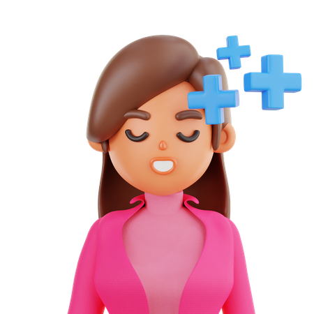 Pensamento positivo  3D Icon