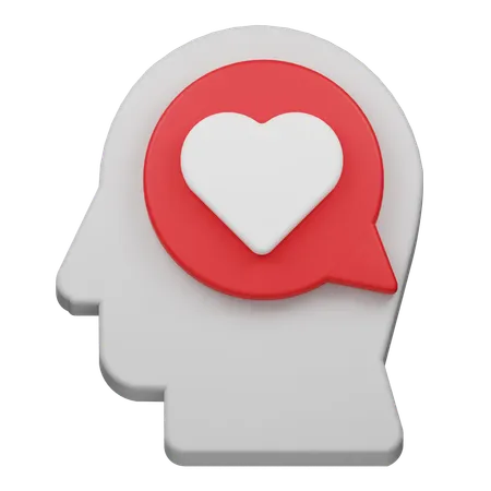 Pensamentos de amor  3D Icon