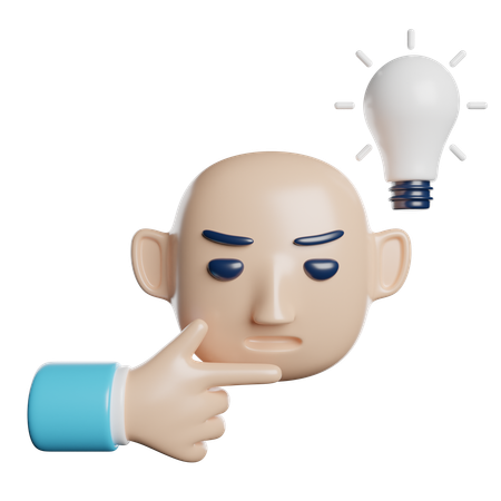 Pensamento  3D Icon