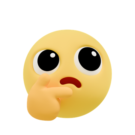 Emoji pensando  3D Icon