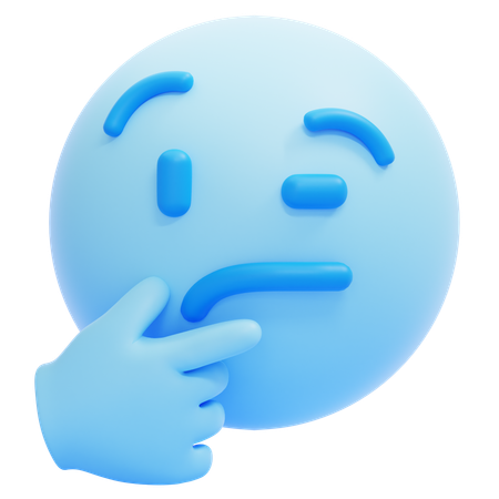 Pensar emoji  3D Icon