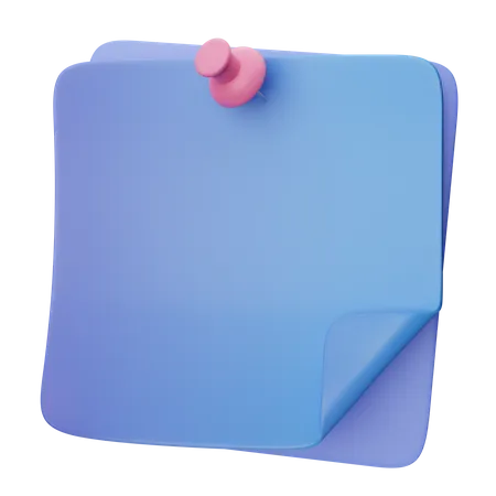 Note collante  3D Icon