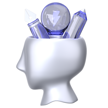 Pensée  3D Icon