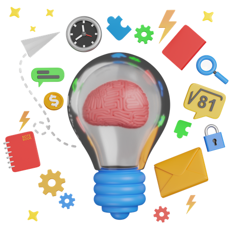 La pensée créative  3D Icon