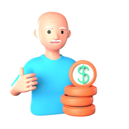 Pension  3D Icon