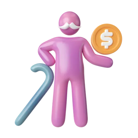This Is Pension Fund 3 D Render Illustration Icon High Resolution Png File Isolated On Transparent Background Available 3 D Model File Format BLEND OBJ FBX 3D Icon