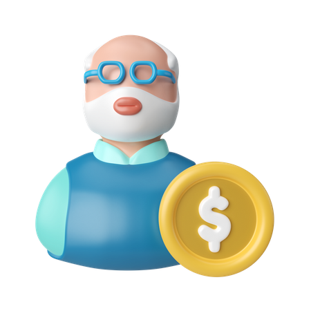 Pensionsfonds  3D Icon