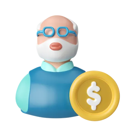 Pensionsfonds  3D Icon