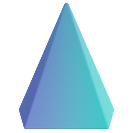 Pentagon Pyramid  3D Icon