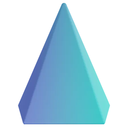 Pentagon Pyramid  3D Icon
