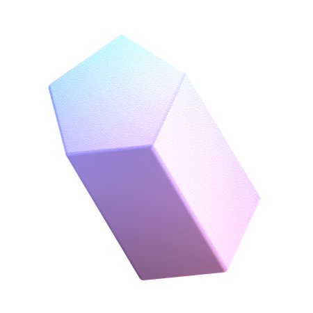Pentagonal Prism  3D Icon
