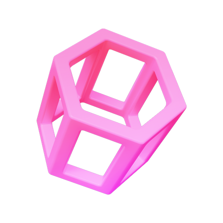 Forma abstracta del pentágono  3D Icon