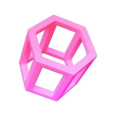 Forma abstracta del pentágono  3D Icon