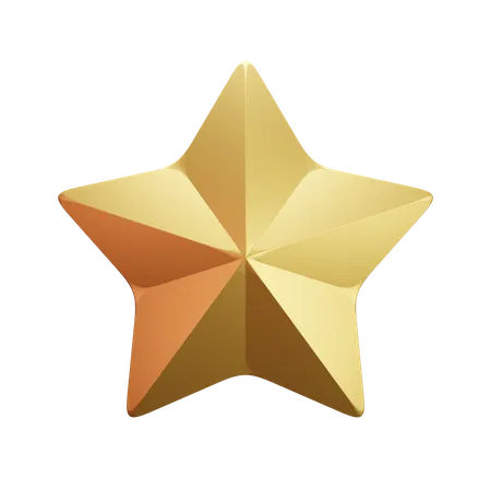 Pentagram Star  3D Illustration