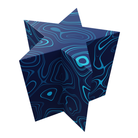 Pentagrammic Prism  3D Illustration