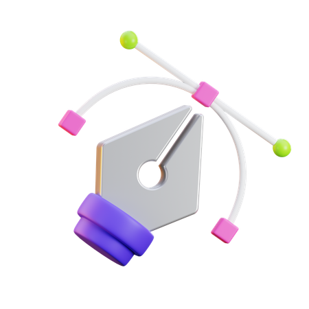 Pentool  3D Icon