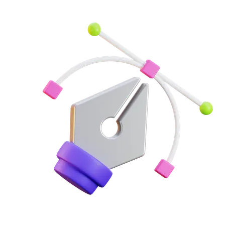 Pentool  3D Icon