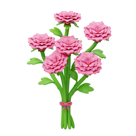 Peony Bouquet  3D Icon