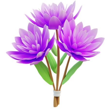 Peony Flowers  3D Icon
