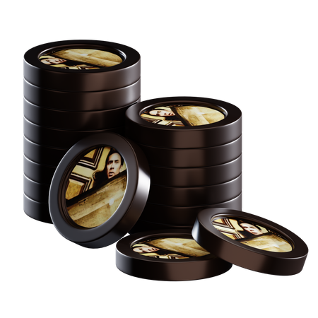 People Coin Stacks  3D Icon
