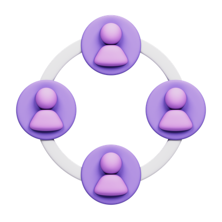 People Connection  3D Icon