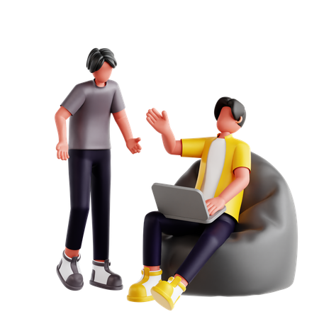 ディスカッションチーム  3D Illustration