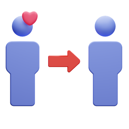 People Flirting 3D Icon