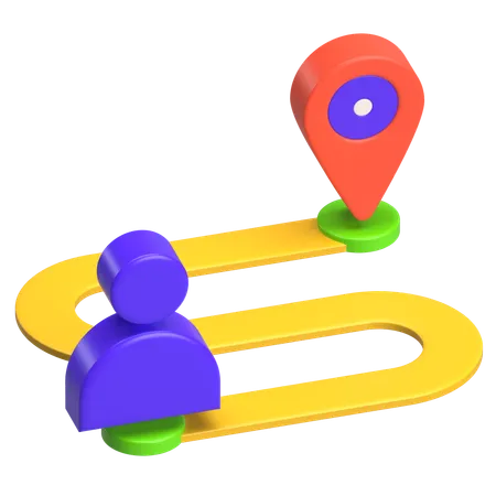 People Location  3D Icon