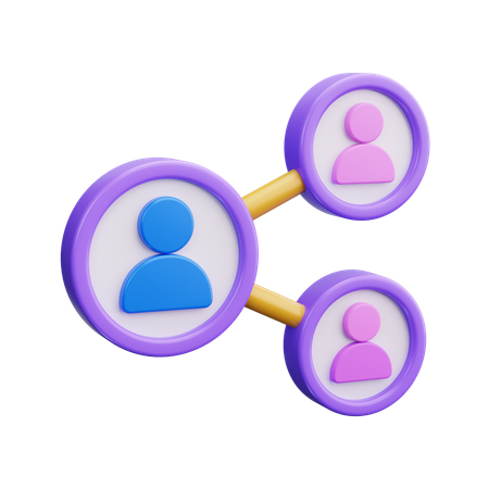 People Network  3D Icon